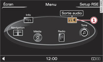 Réglage de la sortie radio